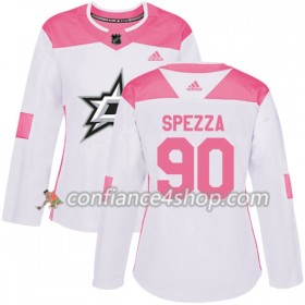 Adidas Maillot de Hockey Dallas Stars Jason Spezza 90 2017-2018 Blanc Rose Fashion Authentic - Femme